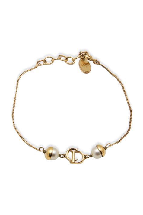 dior pearl chain bracelet|christian Dior bracelet price.